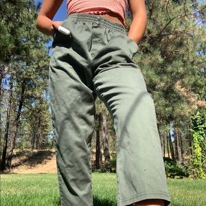 Army green pants